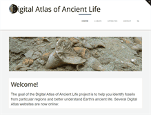 Tablet Screenshot of digitalatlasofancientlife.org